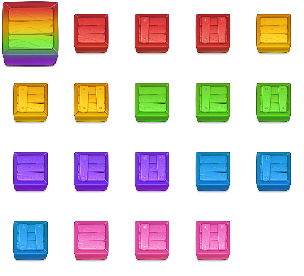 Rainbow Boxes