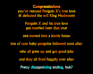 Penguin X (Homebrew) - Ending Screen