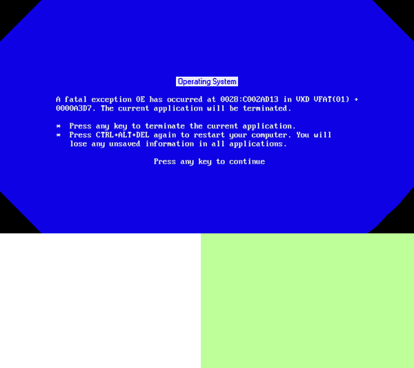 Blue Screen of Death