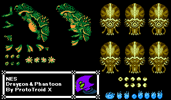 Metroid Customs - Draygon & Phantoon (NES-Style)