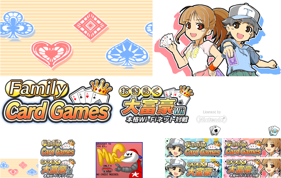 Family Card Games - Wii Menu Banner and Save Icon