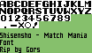 Shisenshou: Match-Mania (JPN) - Font