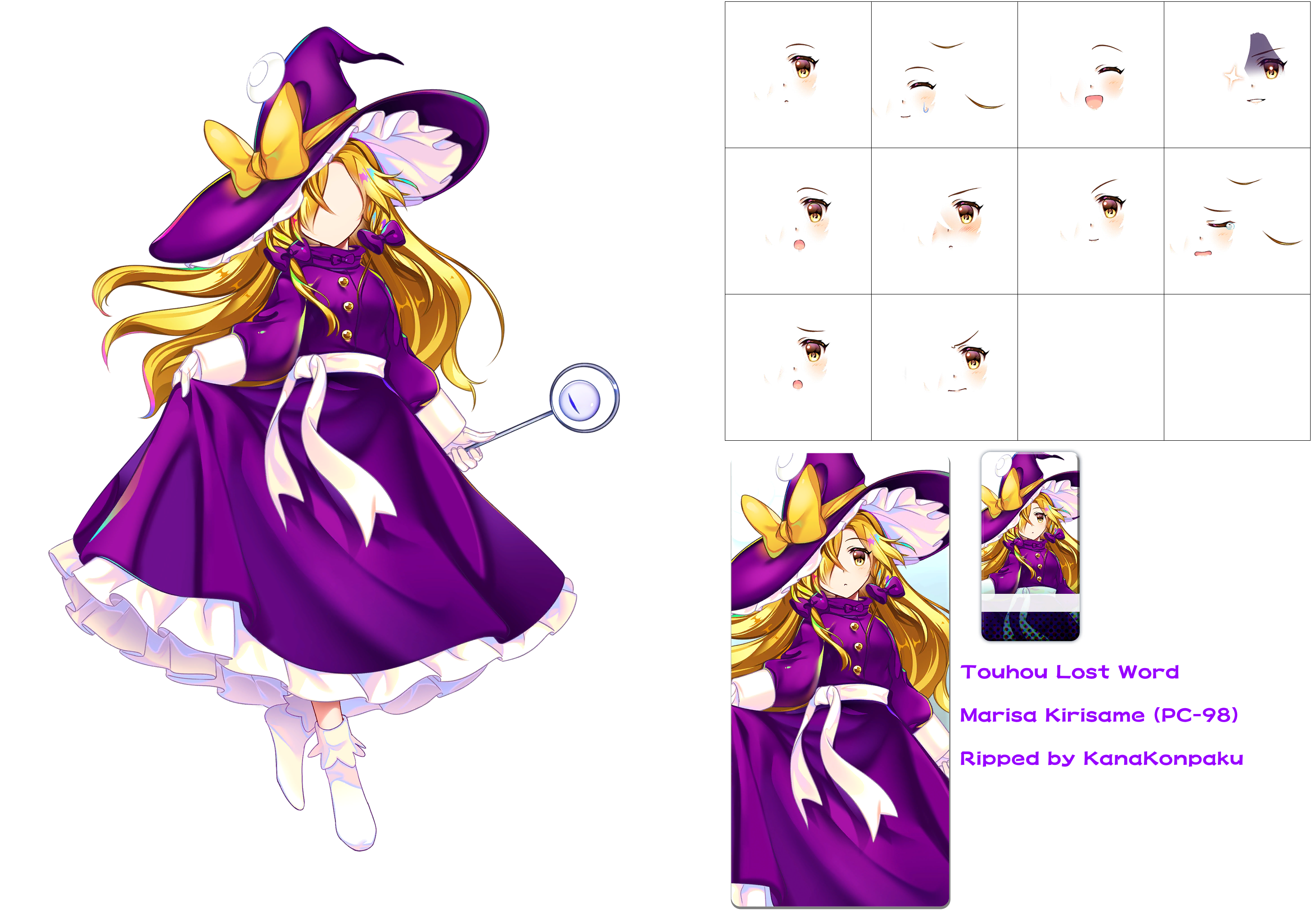 Touhou LostWord - Marisa Kirisame (PC-98)