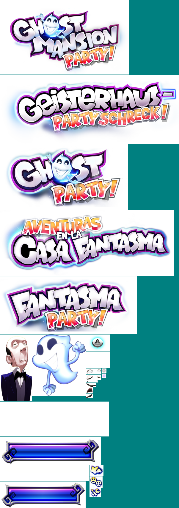 Ghost Mansion Party - Title Screen