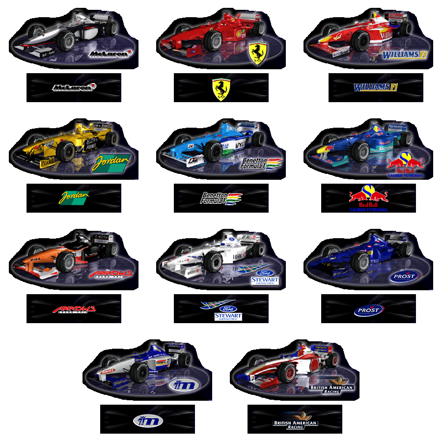 F1 Racing Championship - Car Icons & Team Logos