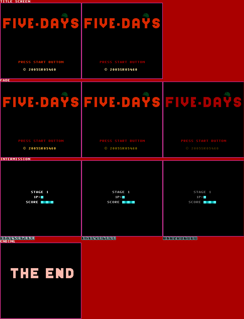 Title Screen, Intermission, & Ending