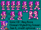 Amy Rose (Classic, Somari-Style)