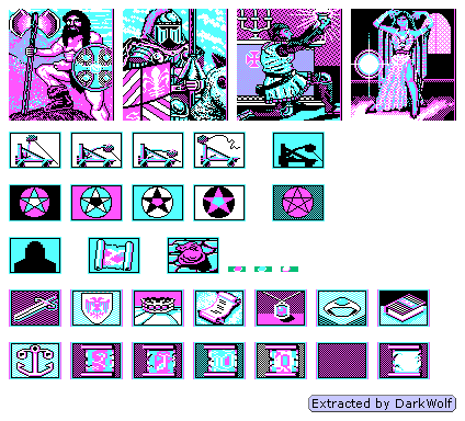 King's Bounty - Icons & Portraits (CGA)