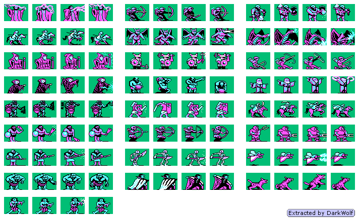 King's Bounty - Units (CGA)