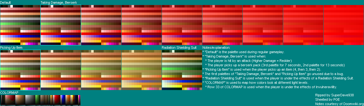 DOOM / DOOM II - Palette