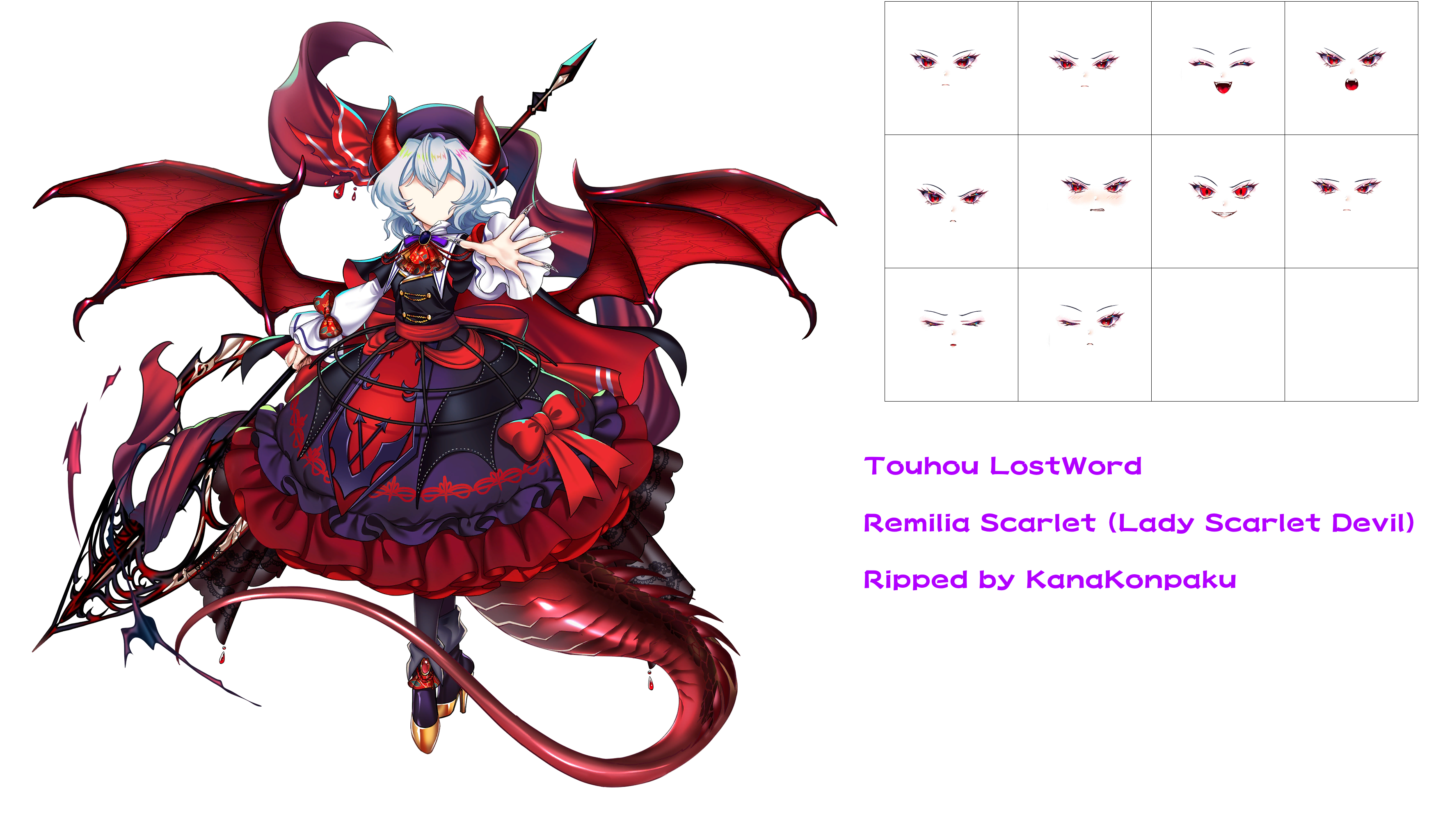 Touhou LostWord - Remilia Scarlet (Lady Scarlet Devil)