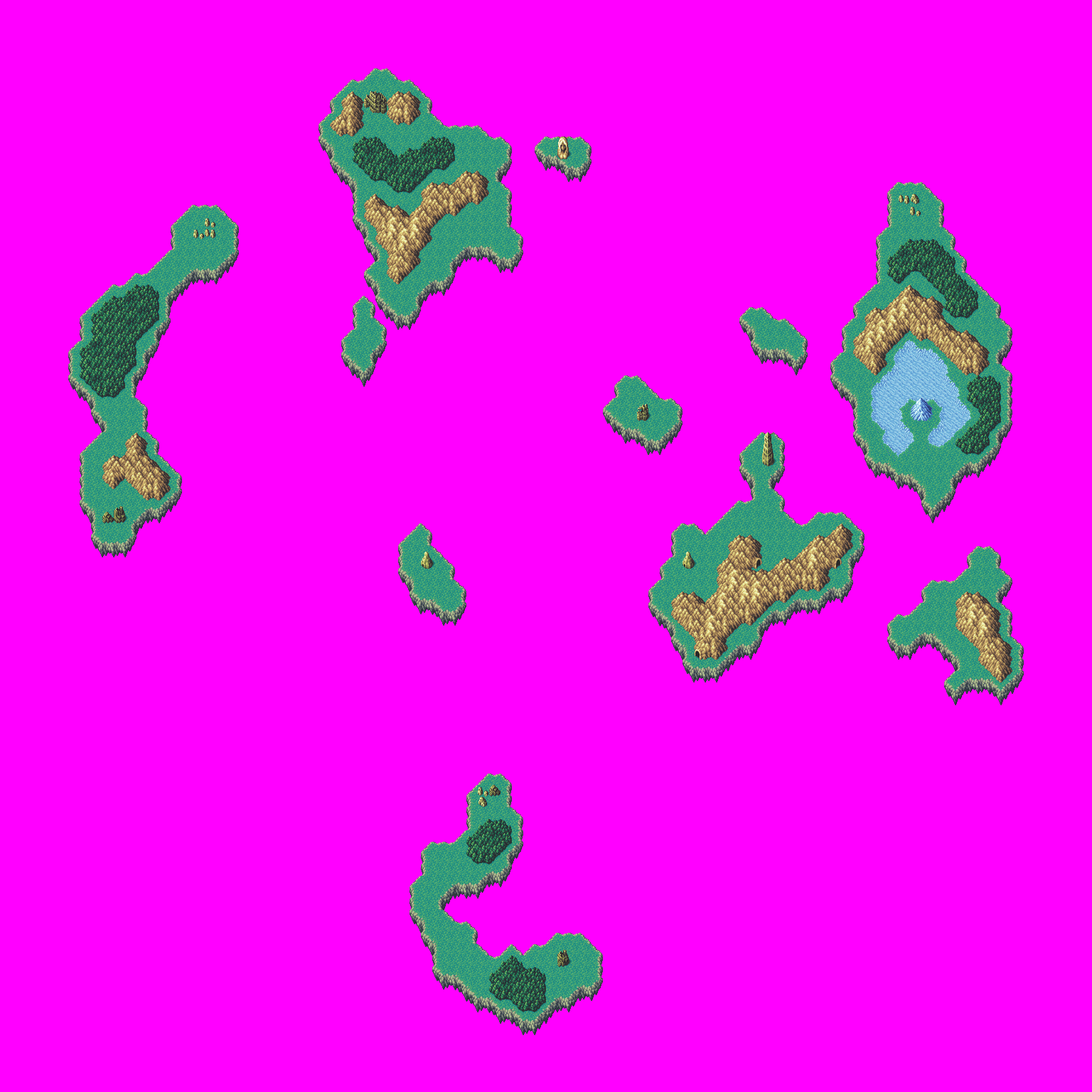 Treasure of the Rudras (JPN) - World Map (Sky Islands)