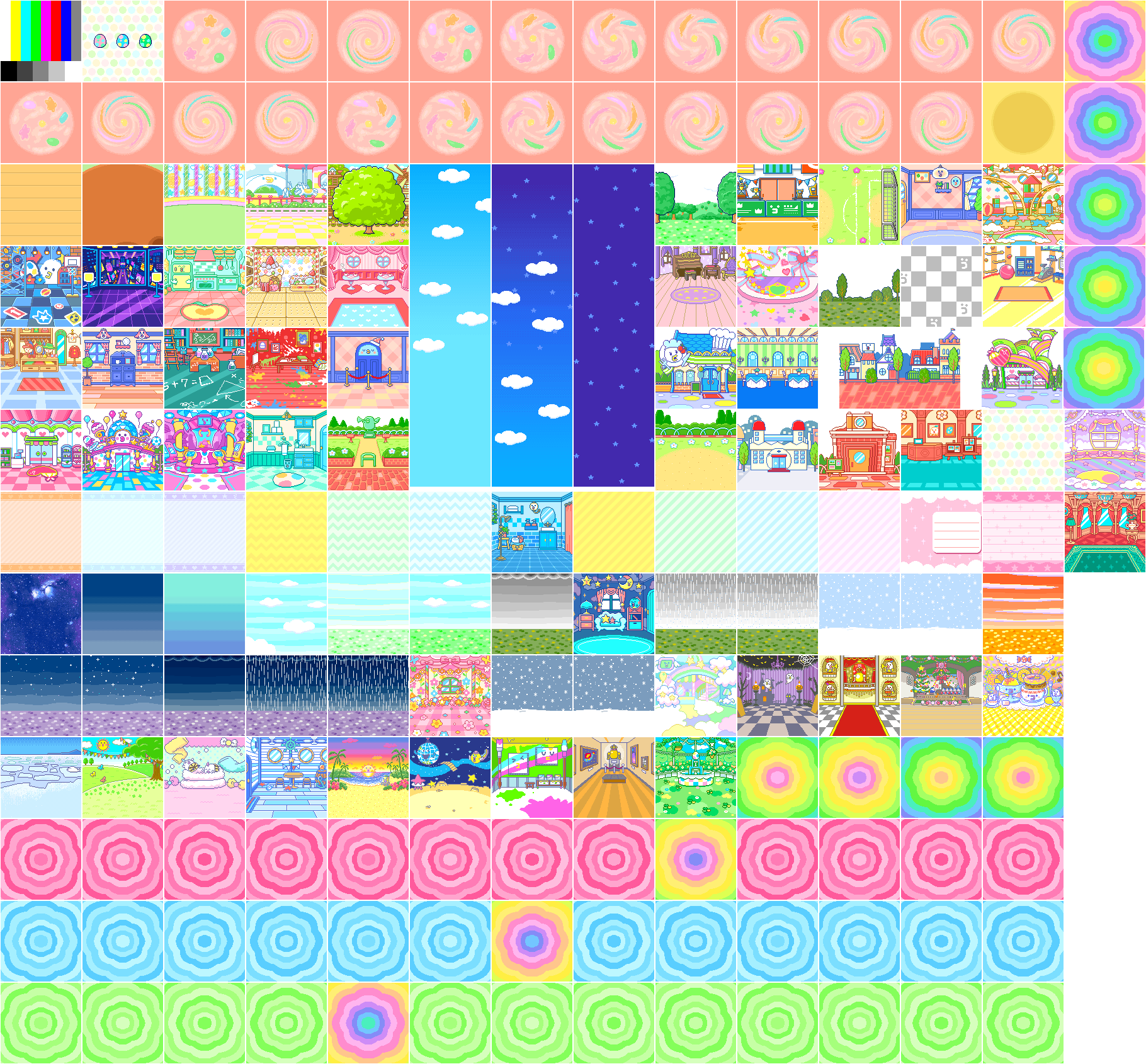 Tamagotchi Pix - Backgrounds