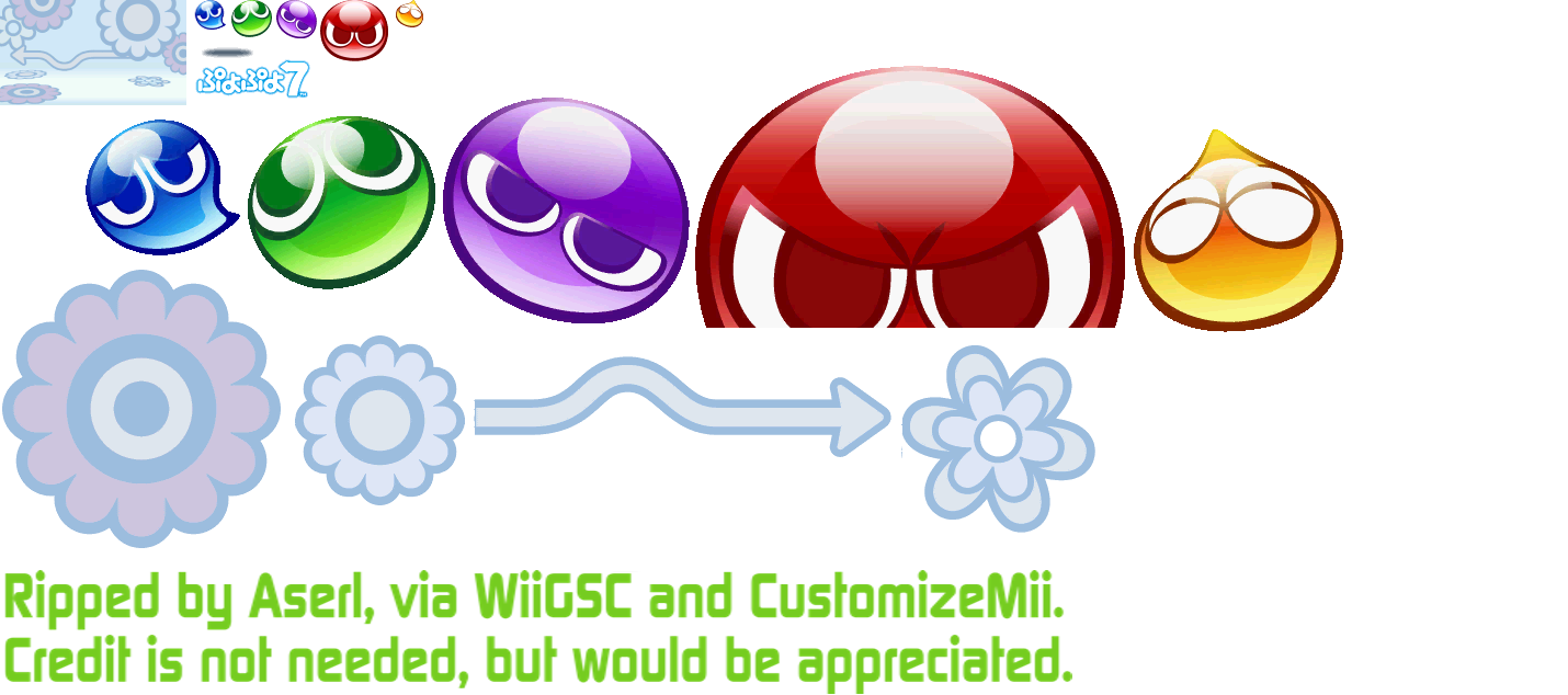 Puyo Puyo 7 - Wii Menu Icon & Banner