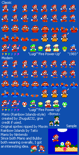 Mario (Rainbow Islands-Style)