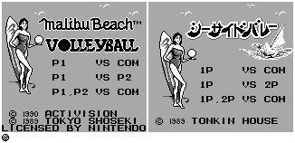Malibu Beach Volleyball / Seaside Volley - Title Screen