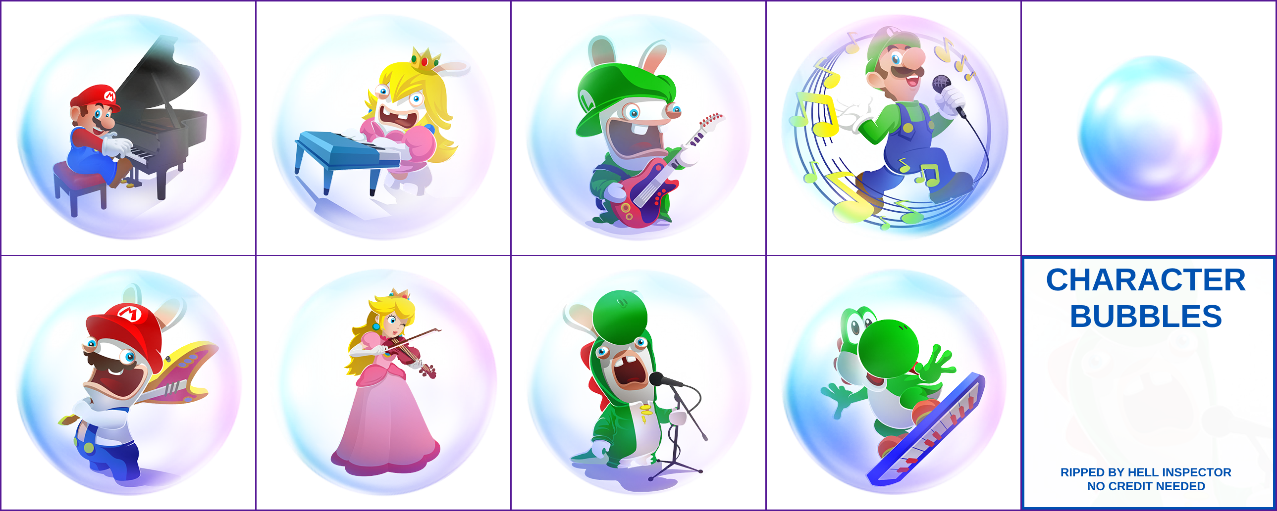 Mario + Rabbids Kingdom Battle - Character Bubbles
