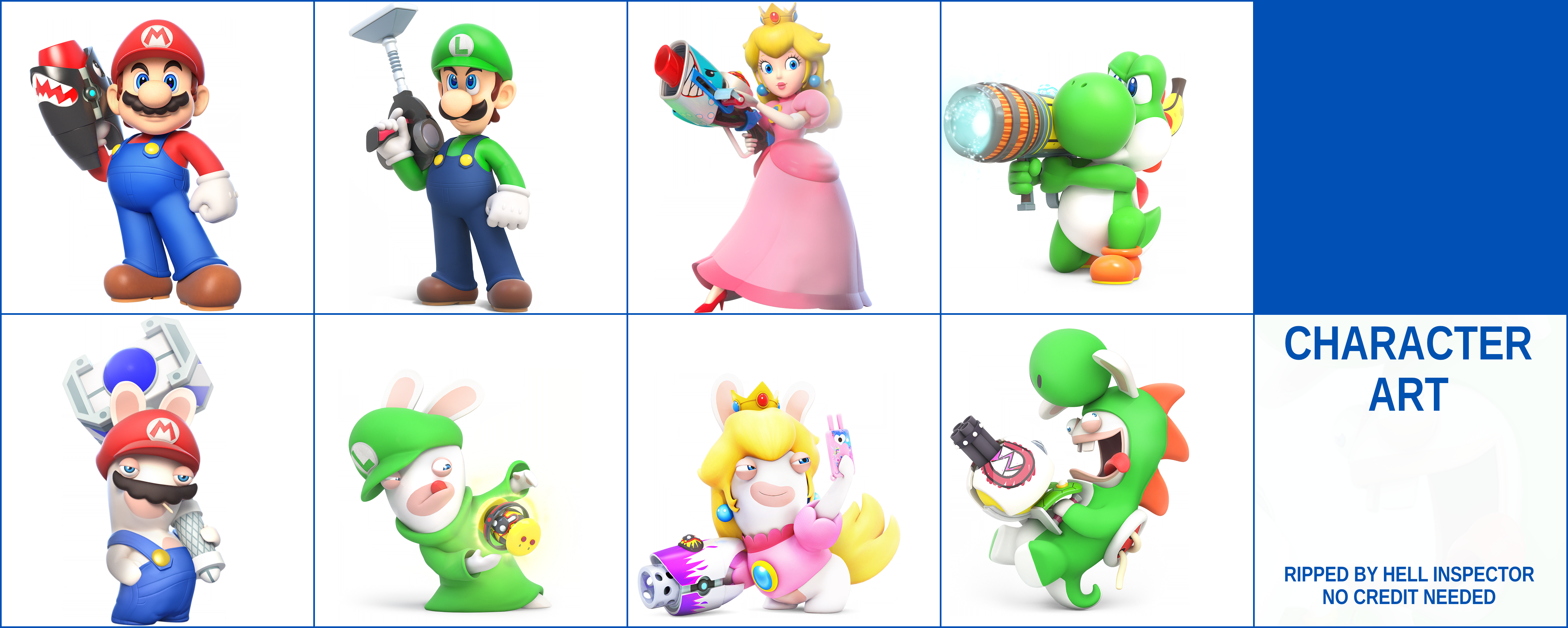 Mario + Rabbids Kingdom Battle - Character Art