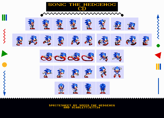 Sonic the Hedgehog Customs - Sonic (Sonic CD-Style)