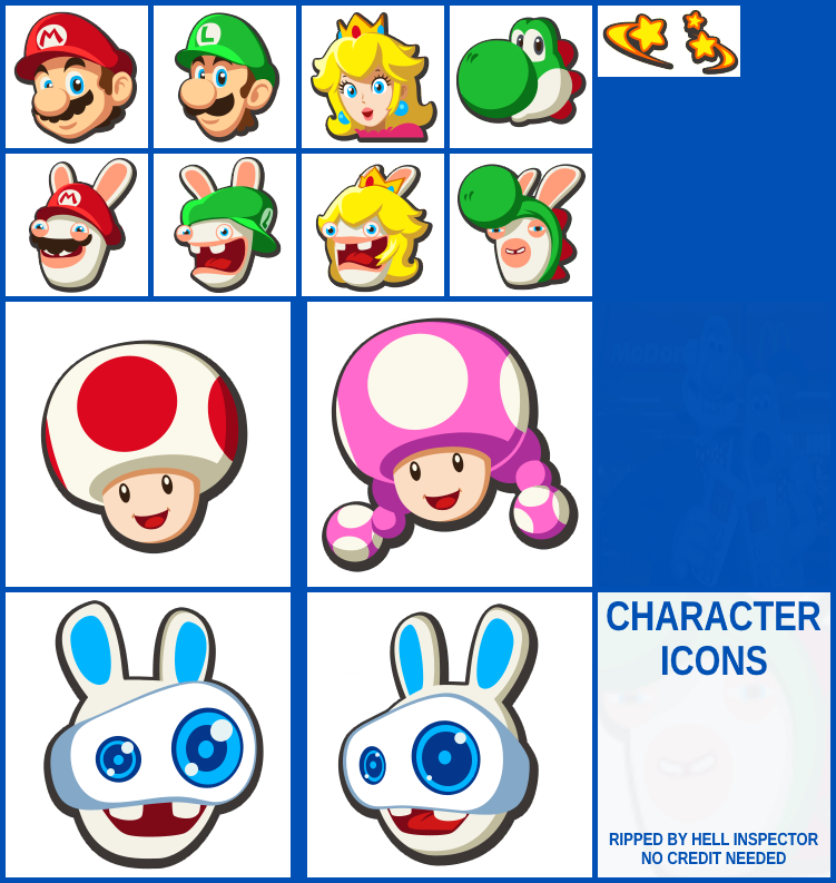 Mario + Rabbids Kingdom Battle - Character Icons