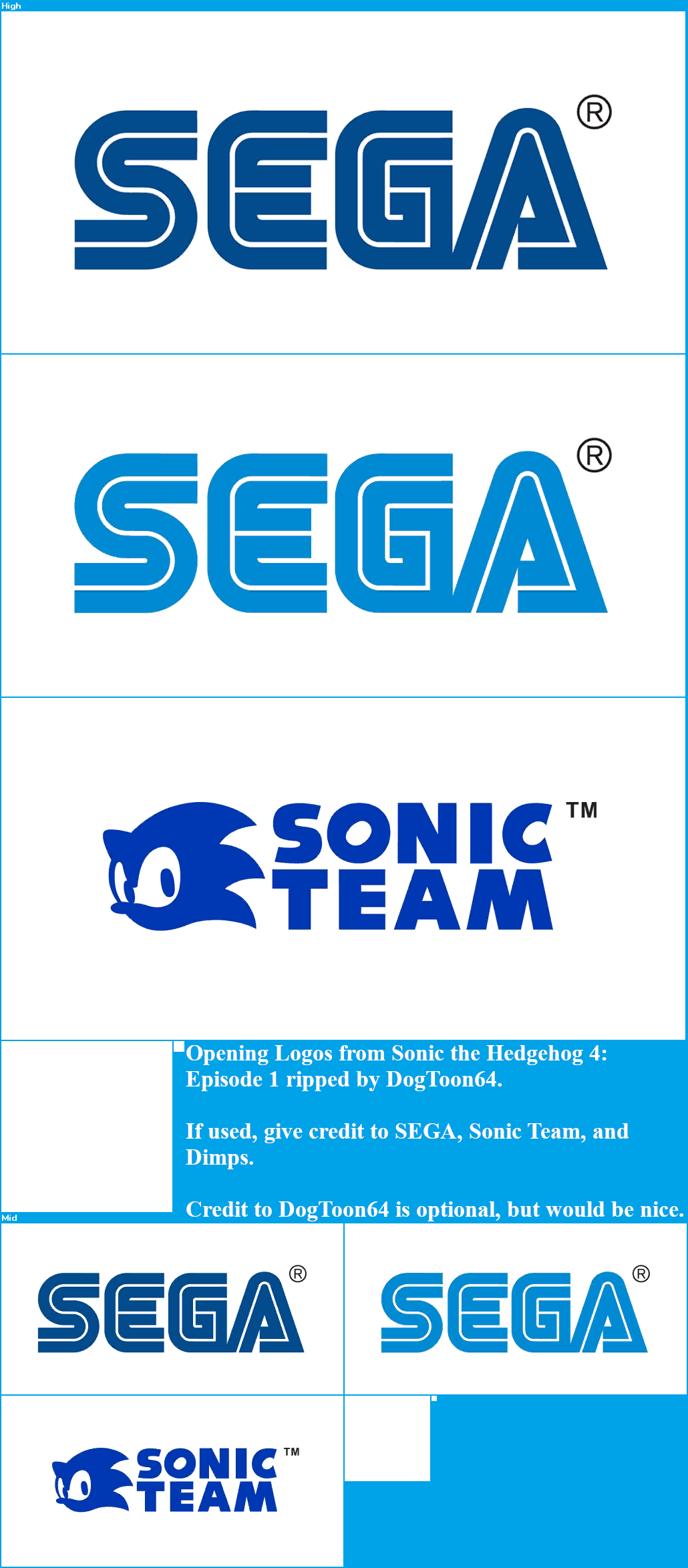 Sonic the Hedgehog 4: Episode I - Opening Logos