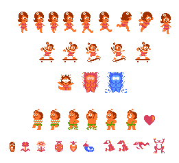 Tina's Adventure Island (Hack) - General Sprites