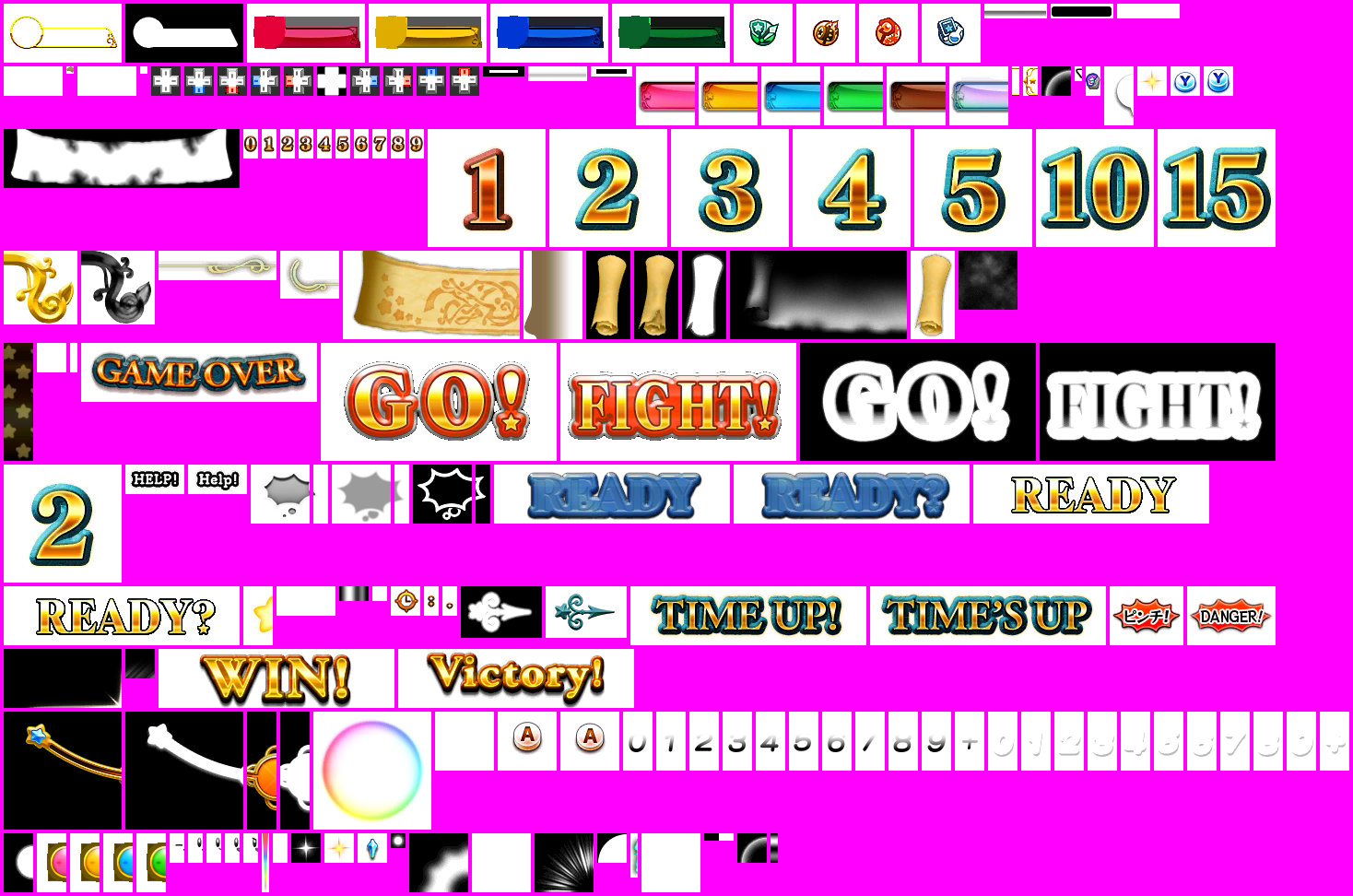 Team Kirby Clash Deluxe - Main HUD Elements