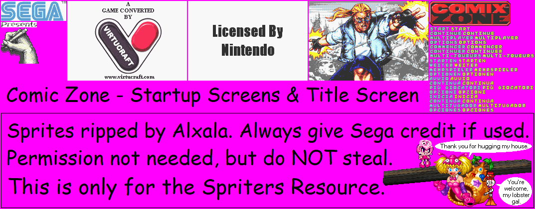 Startup Screens & Title Screen