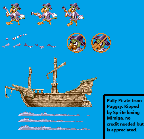 Puggsy - Polly Pirate