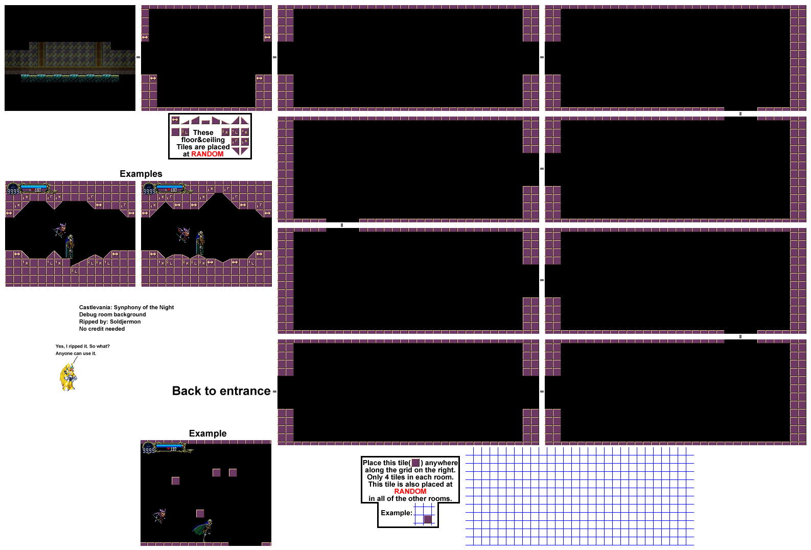 Castlevania: Symphony of the Night - Debug Room (?)