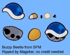 Super Paper Mario - Buzzy Beetle