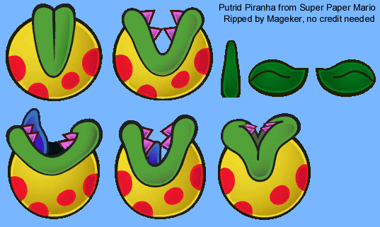 Super Paper Mario - Putrid Piranha