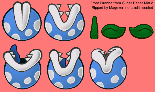Super Paper Mario - Frost Piranha