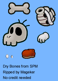 Super Paper Mario - Dry Bones