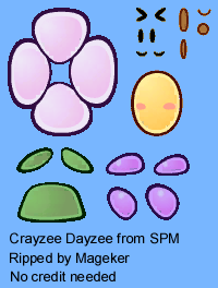 Super Paper Mario - Crayzee Dayzee