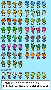 Animal Crossing Customs - Frog Villagers