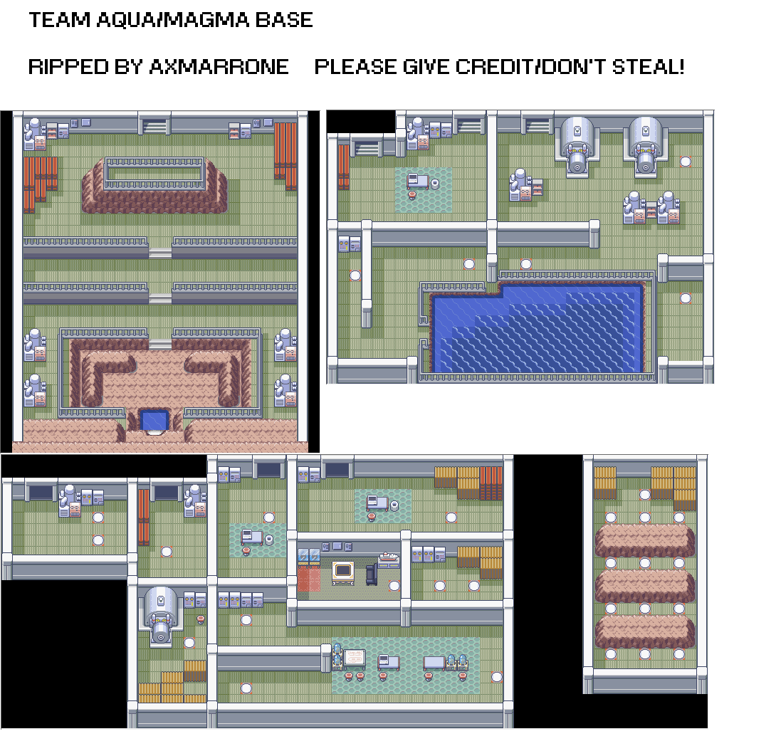 Pokémon Ruby / Sapphire - Team Magma / Aqua Base