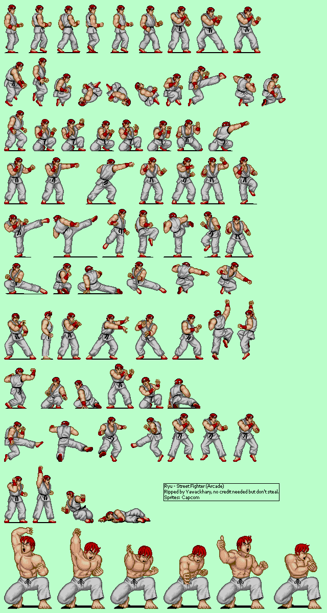 Street Fighter 3 Ryu Sprites Download - Colaboratory