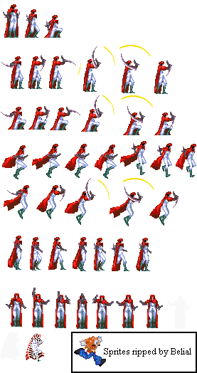 SNES - Psycho Dream (JPN) - Ryo Melee Form 1 - The Spriters Resource