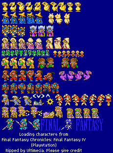 Final Fantasy Chronicles: Final Fantasy 4 - Loading Characters