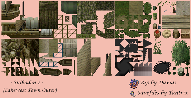 Suikoden 2 - Lakewest Town Outer