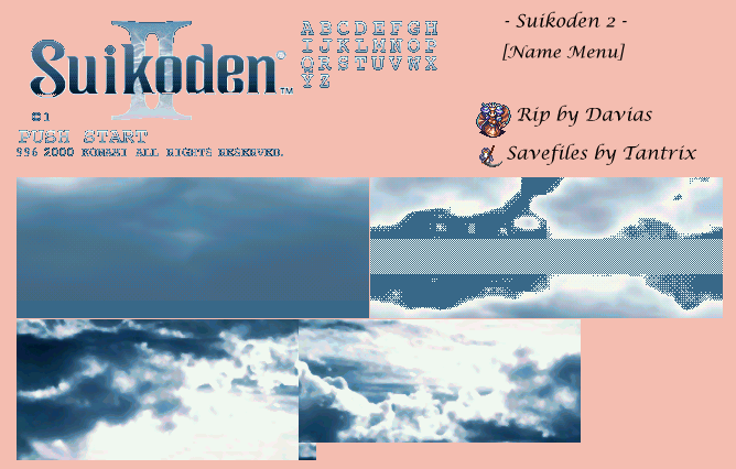 Suikoden 2 - Name Menu