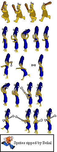 Virtual Bart - Cavemen Homer and Marge