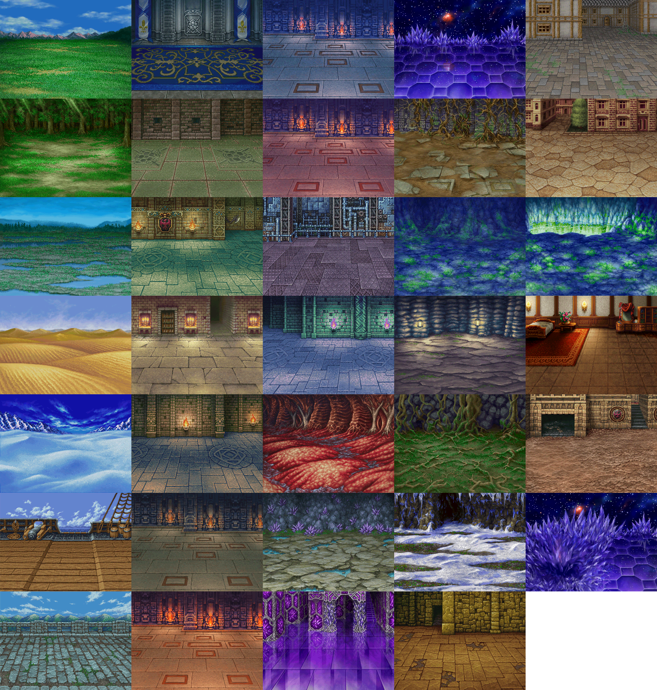 Final Fantasy Origins: Final Fantasy 2 - Backgrounds