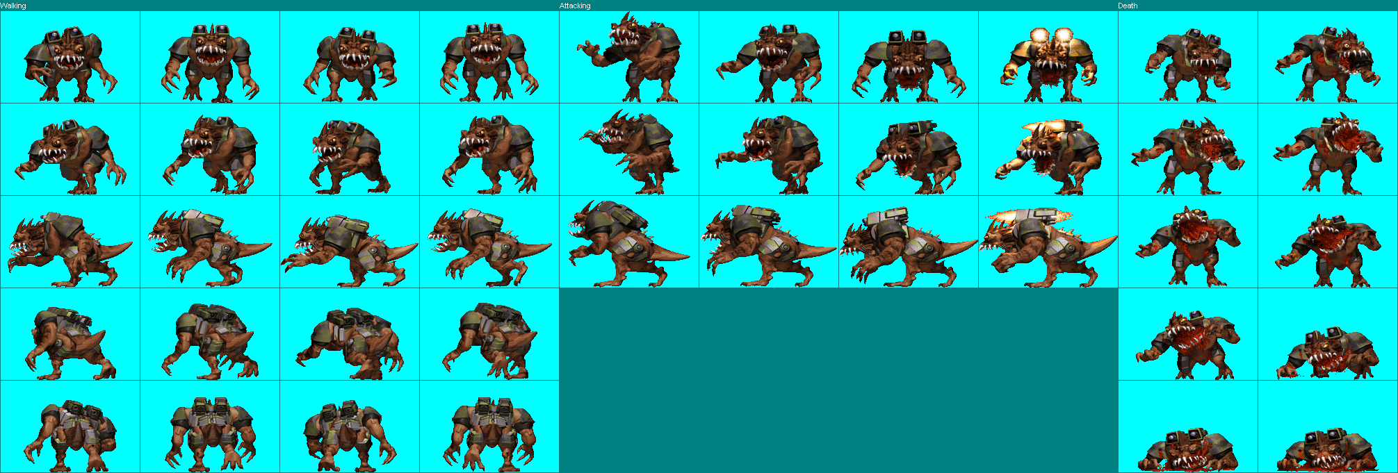 The Spriters Resource - Full Sheet View - Duke Nukem 3D - Overlord