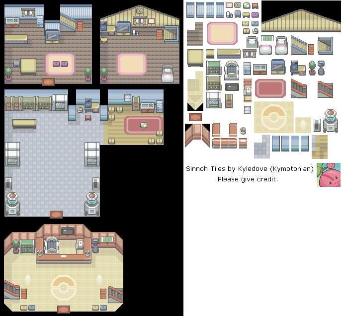 Pokémon Customs - Sinnoh Tiles (Indoor)