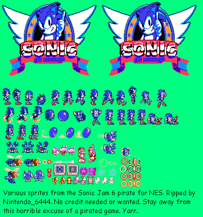 Sonic 3D Blast 5 / Sonic Jam 6 / Sonic & Knuckles 5 (Bootleg) - Sonic (Sonic Jam 6)