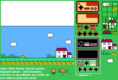 Hello Kitty World (JPN) - Tutorial Sprites
