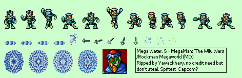Mega Man: The Wily Wars: Wily Tower - Mega Water S