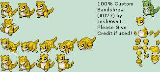 Pokémon Generation 1 Customs - #027 Sandshrew